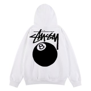 Áo Hoodie Trắng In Stussy Nhiều Mẫu Cho Nam Nữ Form Thoải Mái