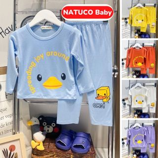 [Bé:8-27kg] Bộ Quần Áo Dài Tay Minky Mom Thun Lạnh Thoáng Mát Thiết Kế TrơnIn Hoạ Tiết Cho Trẻ 0-5 Tuổi- Mã TD-IN65