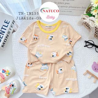 [Bé 8-27kg] Bộ Cộc Tay Cho Bé Trai Bé Gái Từ 0-7 Tuổi Vải Thun Lạnh Dáng Ôm Body Hiệu Minky Mom -Mã: TN-IN135
