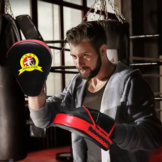 Đích boxing võ thuật, bề mặt da PU thêm lõi mút cao su siêu đàn hồi, đích đấm bốc MMA, Muay Thái