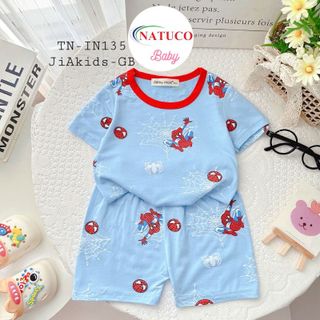 [Bé 8-27kg] Bộ Cộc Tay Cho Bé Trai Bé Gái Từ 0-7 Tuổi Vải Thun Lạnh Dáng Ôm Body Hiệu Minky Mom -Mã: TN-IN135