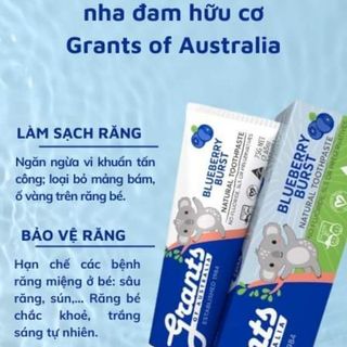 Kem đánh răng trẻ em thảo dược hữu cơ nuốt an toàn grants nhập khẩu Úc