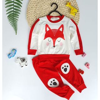 [Bé 8-27kg] Bộ Dài Tay Minky Mom Vải Cotton Thiết Kế Phối Màu Phù Hợp Cho Cả Bé Trai, Bé Gái Từ 0-5 Tuổi - Mã: TD-IN69