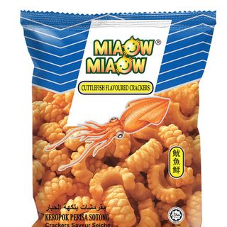 SNACK MIAOW MIAOW MỰC (CUTTLEFISH FLAVOURED CRACKERS) 60gr giá sỉ
