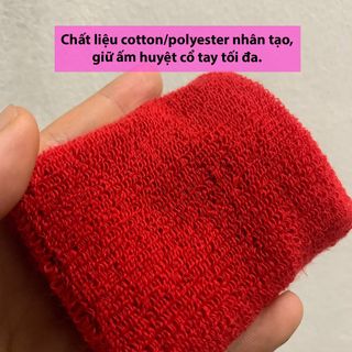 Băng cổ tay thể thao, thấm hút mồ hôi và khô thoáng trong mọi hoạt động, băng đeo tay cầu lông, tennis