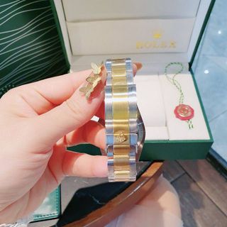 SALE ĐỒNG HỒ NAM CAO CẤP RÔ LE MÁY CƠ VIỀN XOAY DÂY THÉP 2