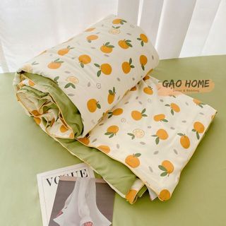 Set Bộ Chăn Ga Gối ĐŨI CHĂN HÈ, Cotton Đũi Hàng Nhập Khẩu 4 Món Siêu Đẹp Mát Lạnh - KiMi Decor