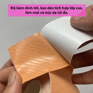 Băng dán nâng ngực, cuộn dán ngực co giãn 3 chiều, siêu thoáng khí, băng dính dán ngực giá rẻ