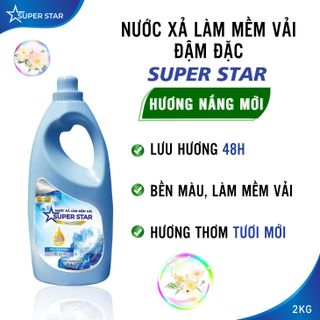 Nước Xả Làm Mềm Vải Đậm Đặc Super Star 2KG