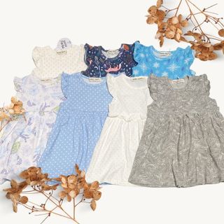 [Bé gái 8-19kg] Váy Bé Gái 1, 2, 3, 4 Tuổi Hiệu Minky Mom Vải Cotton Hàn Dễ Thương