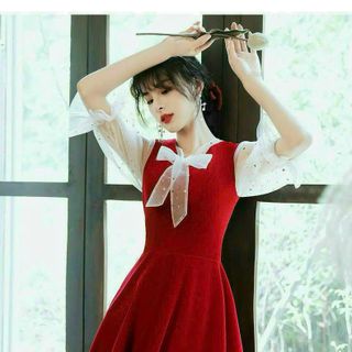 Đầm dự tiệc thiết kế dáng xoè dự tiệc chất liệu cotton lạnh phối voan, mềm mại, sang trong,thanh lịch N14