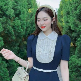 Đầm dự tiệc chất liệu tuyết mưa nhập khẩu cao cấp, mềm mại, sang trong,thanh lịch N41