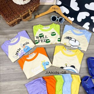 [Bé:8-27kg] Bộ Áo ngắn, Quần dài hiệu Minky Mom Vải Thun Lạnh Mềm Mịn Mát, In Hoạt Hình Ngộ Nghĩnh - Mã: TN-IN99