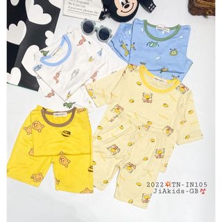 [Bé 8-27kg] Bộ Tay Lỡ, Quần Lửng Minky Mom Vải Thun Lạnh In Hoạ Tiết Động Vật Cho Bé Trai, Bé Gái 0-5 Tuổi-TN-IN105