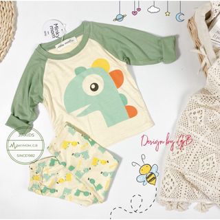 [Bé:6-27kg] Bộ Quần Áo Dài Tay hiệu Minky Mom, Vải Thun Lạnh Thoáng Mát In Nhiều Hình Dễ Thương - Mã:TD-IN43