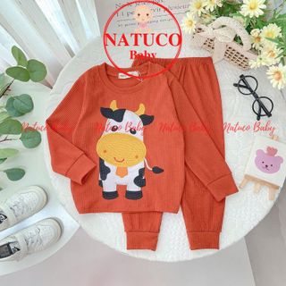 [Trẻ em 8-27kg] Bộ Quần Áo Dài TayThu Đông Bé Trai, Bé Gái Minky Mom Vải Thun Gân In Dẻo Cho Bé 0-7 Tuổi - TD-Tr11