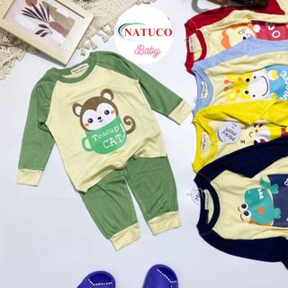 [Bé:8-27kg] Bộ Quần Áo Dài Tay Minky Mom Thun Lạnh Thoáng Mát Thiết Kế Trơn In Hoạ Tiết Cho Trẻ 0-5 Tuổi- Mã TD-IN64