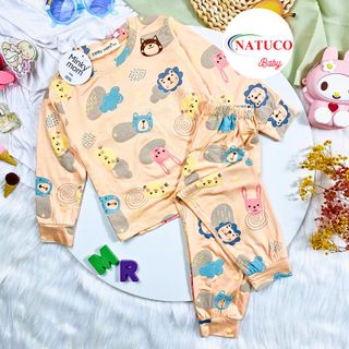 Bộ Quần Áo Dài Tay Hiệu Minky Mom Vải Thun Lạnh Thoáng Mát In Hình Dễ Thương - Mã: TD-IN23
