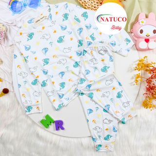 Bộ Quần Áo Dài Tay Hiệu Minky Mom Vải Thun Lạnh Thoáng Mát In Hình Dễ Thương - Mã: TD-IN23