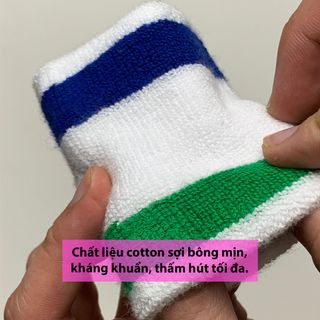Băng cổ tay Yonex, siêu thấm hút mồ hôi và giảm chấn thương cổ tay, băng cổ tay cầu lông, tennis