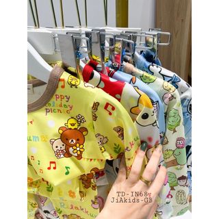 [Bé 8-27kg] Bộ Dài Tay Minky Mom Vải Thun 3D, Thiết kế Cổ Tròn Phù Hợp Cho Cả Bé Trai Bé Gái - Mã: TD-IN68
