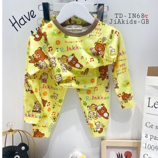 [Bé 8-27kg] Bộ Dài Tay Minky Mom Vải Thun 3D, Thiết kế Cổ Tròn Phù Hợp Cho Cả Bé Trai Bé Gái - Mã: TD-IN68