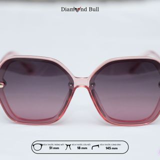 Mắt Kính Râm Mát Nam Nữ Thời Trang Diamond Bull Store Dáng Vuông Gọng Nhựa Mắt Râm Chống Tia UV 12-23MH