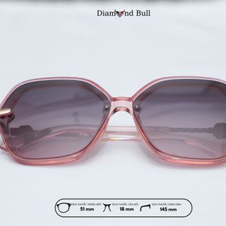 Mắt Kính Râm Mát Nam Nữ Thời Trang Diamond Bull Store Dáng Vuông Gọng Nhựa Mắt Râm Chống Tia UV 12-23MH
