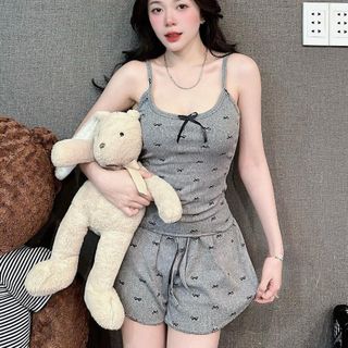 SET BỘ DÂY FULL NƠ GÂN TĂM ĐẸP - LÊ PHƯƠNG BOUTIQUE
