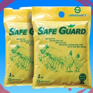 Safe guard men vi sinh rắc chuồng, bột lăn heo con (1kg)