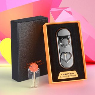BẬT LỬA 2 CHẾ ĐỘ LỬA CÓ ĐÈN HÌNH TRÁI TIM BÓNG TRƠN - XÀI GAS
