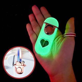BẬT LỬA 2 CHẾ ĐỘ LỬA CÓ ĐÈN HÌNH TRÁI TIM DẠ QUANG - XÀI GAS