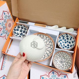 Set Bát Hoa 13 Chi Tiết (Thùng 16 Set)
