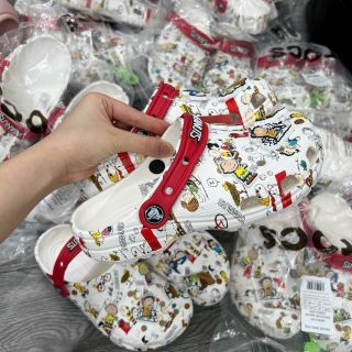 Dép Cross , sục cross cho nam nữ  họa tiết Snoopy size từ C7 đến J3 windy baby