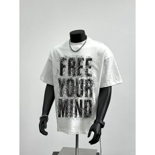 Áo thun cao cấp Free Your Mind 260gsm in kts form rộng tay lỡ unisex nam nữ, tshirt oversized giá sỉ