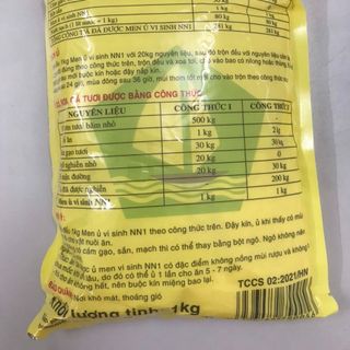 Men vi sinh ủ thức ăn chăn nuôi NN1/ men vi sinh NN1 (1kg) dùng ủ ngô, sắn, cám gạo cho lợn, gà, vịt