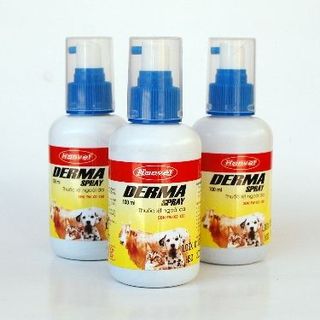 Dung dịch sát trùng DERMA SPRAY 100ML dùng cho chó, mèo, gia súc, ga cầm