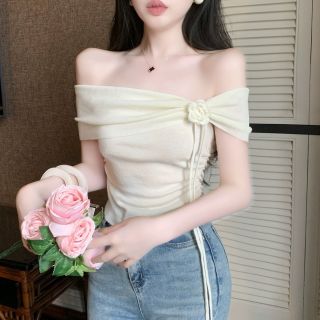 ÁO BẸT VAI ĐÍNH HOA GÂN TĂM - LÊ PHƯƠNG BOUTIQUE