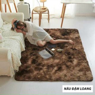 Thảm Lông Trải Sàn Lông Dầy Mịn Cao Cấp Chống Trơn - Thảm Lông Chụp Hình Trang Trí Phòng Ngủ, Phòng khách