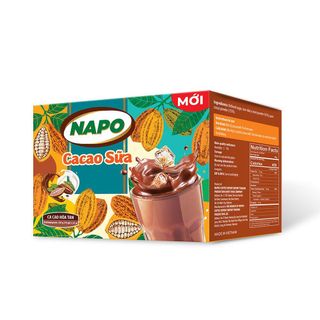 Cacao sữa hòa tan Napo - Napoly Coffee 22g/gói - Bổ sung năng lượng cho buổi sáng