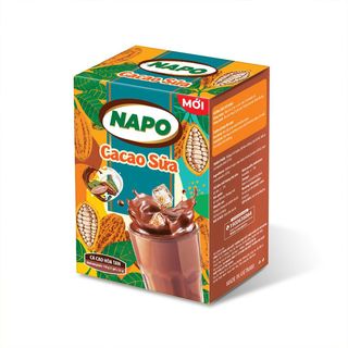 Cacao sữa hòa tan Napo - Napoly Coffee 22g/gói - Bổ sung năng lượng cho buổi sáng