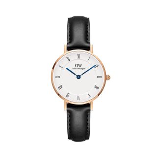 ĐỒNG HỒ NỮ CAO CẤP D.W PETITE ROMAN NUMERALS DÂY DA MẶT TRÒN 1 giá sỉ