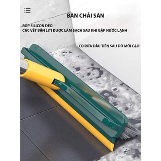 CÂY CHÀ SÀN Nhà Tắm Thông Minh Chổi Chà Sàn Thiết Kế Đầu Gạt Nước Và Đầu Chổi Xoay 120 Độ Sạch Mọi Góc