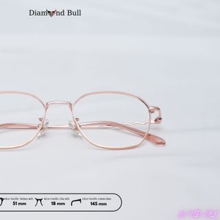 Kính Mắt Thời Trang Nam Nữ Diamond Bull Store Gọng Kim Loại Chống Ánh Sáng Xanh Tia UV 33-VĐ-KL