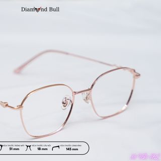 Kính Mắt Thời Trang Nam Nữ Diamond Bull Store Gọng Kim Loại Chống Ánh Sáng Xanh Tia UV 33-VĐ-KL