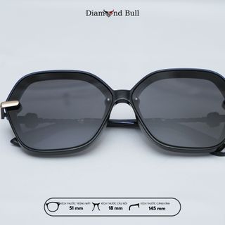 Mắt  Kính Râm Mát Nam Nữ Thời Trang Diamond Bull Store Dáng Vuông Gọng Nhựa Mắt Râm Chống Tia UV 21-231-MĐ