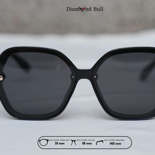 Mắt  Kính Râm Mát Nam Nữ Thời Trang Diamond Bull Store Dáng Vuông Gọng Nhựa Mắt Râm Chống Tia UV 21-231-MĐ
