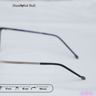 Kính Mắt Thời Trang Nam Nữ Diamond Bull Store Gọng Nhựa Chống Ánh Sáng Xanh Tia UV 38-Đ-N