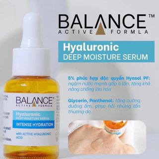 Serum Balance Active Formula Cấp Nước Dưỡng Ẩm Da Hyaluronic Deep Moisture Serum 30ml