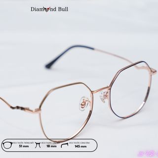 Kính Mắt Thời Trang Nam Nữ Diamond Bull Store Gọng Kim Loại Chống Ánh Sáng Xanh Tia UV 34-VĐ-KL giá sỉ